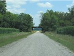 UP Railroad Bridge on Cameron Lane looking East
